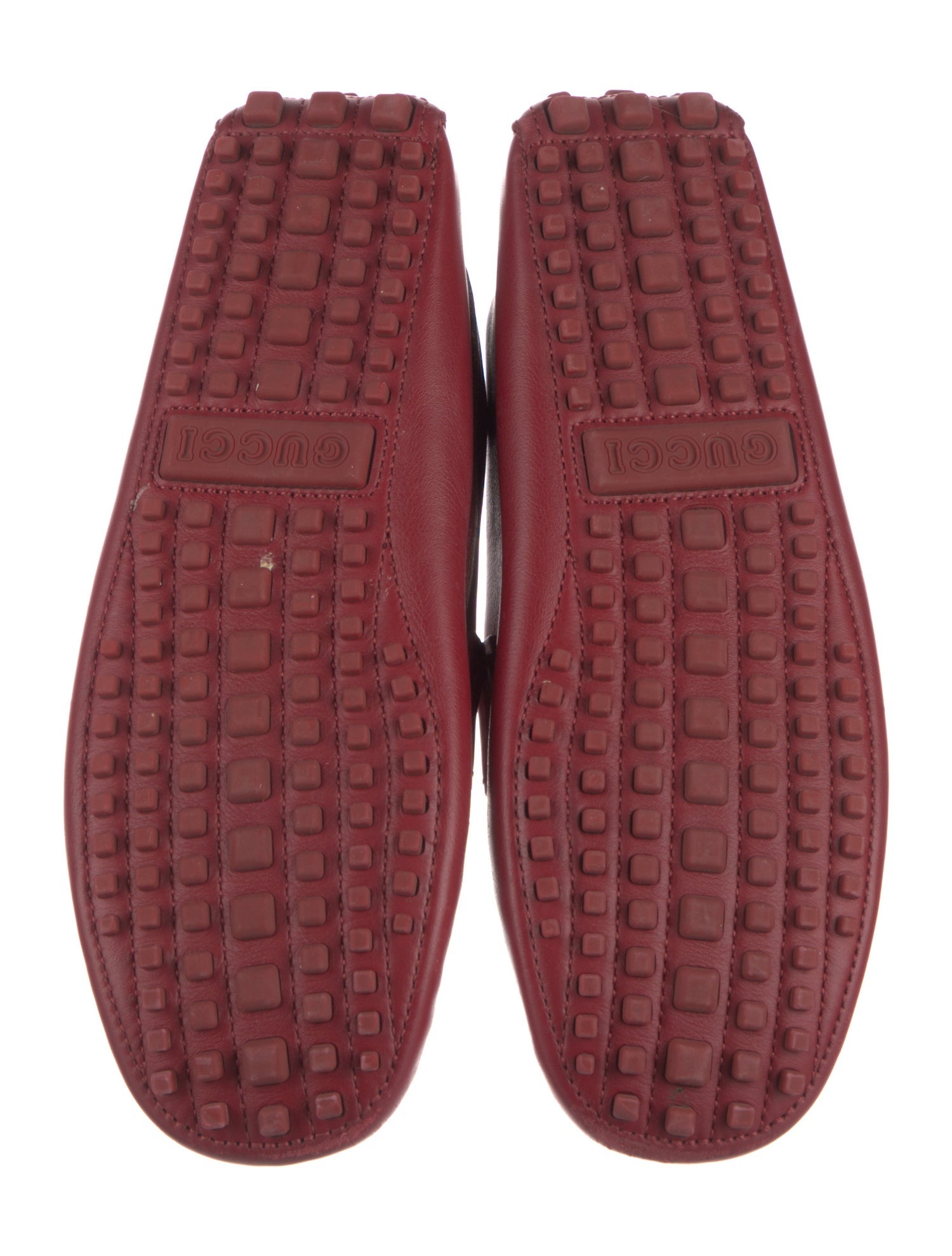 Gucci Interlocking G Logo Leather Drivers